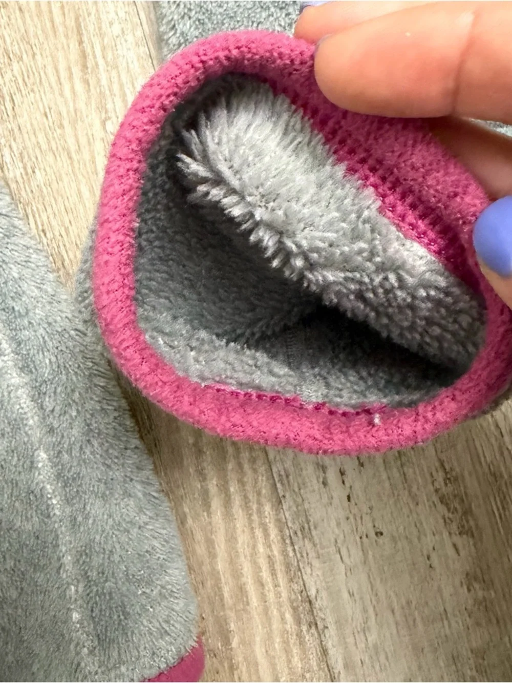 Patagonia Women’s Grey and Pink Snap Neck Pullover-size Medium